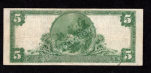 609 Wayne, Pennsylvania $5 1902 Nationals Back