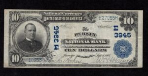 626 Berwyn, Pennsylvania $10 1902 Nationals Front