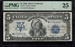 Silver Cert. 277 1899 $5 typenote Front