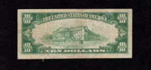 1801-1 Chester, Pennsylvania $10 1929 Nationals Back