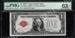 FR 1500 1928 $1 Legal Tender Notes