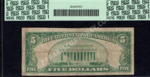 1800-1 Malvern, Pennsylvania $5 1929 Nationals Back