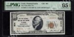 1801-2 York, Pennsylvania $10 1929II Nationals