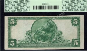 598 Malvern, Pennsylvania $5 1902 Nationals Back