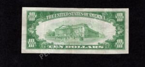 1801-2 Newberg, Oregon $10 1929II Nationals Back