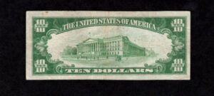 1801-1 Princeton, New Jersey $10 1929 Nationals Back