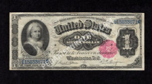 Silver Cert. 223 1891 $1 typenote Front