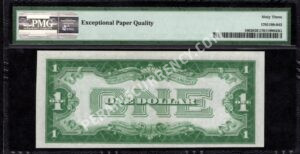 FR 1602 1928B $1 Silver Certificates Back