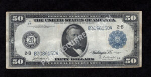 FRN 1030 1914 $50 typenote Front