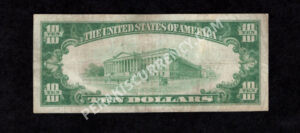 1801-1 Paterson, New Jersey $10 1929 Nationals Back