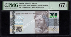 Brazil $200 Reais 2020 World Notes Front