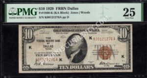 FR 1860-K 1929 $10 FRBN Front