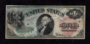 Legal Tender 18 1869 $1 typenote Front