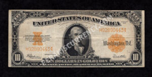 Gold Certificates 1173 1922 $10 typenote Front