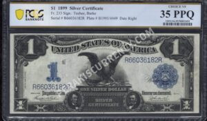 Silver Cert. 233  1899 $1 typenote Front