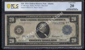 FRN 984 1914 $20 typenote Front