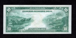 FRN 944 1914 $10 typenote Back