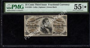 FR 1294 $0.25 3rd Issue fractionals Front