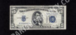 FR 1653W 1934C $5 Silver Certificates