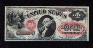 Legal Tender 27 1878 $1 typenote Front