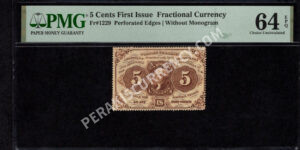 FR 1229 $0.05 1st Issue fractionals Front