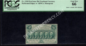 FR 1310 $0.50 1st Issue fractionals Front