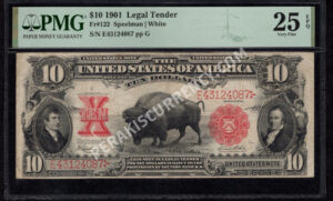 Legal Tender 122 1901 $10 typenote Front