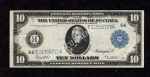 FRN 923 1914 $10 typenote Front