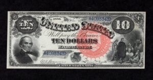 Legal Tender 106 1880 $10 typenote Front