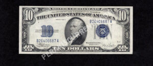 FR 1704 1934C $10 Silver Certificates Front