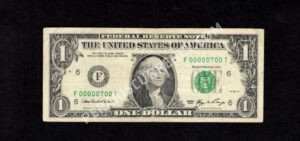 FR 1935-F 2006 $1 FRN Front