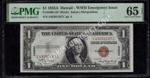 FR 2300 1935A $1 Hawaii Front