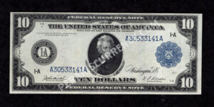 FRN 906 1914 $10 typenote Front