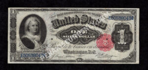 Silver Cert. 223 1891 $1 typenote Front