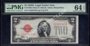 FR 1505m 1928D $2 Legal Tender Notes Front