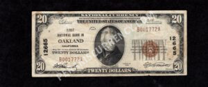 1802-1 Oakland, California $20 1929 Nationals Front