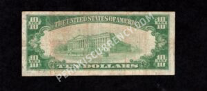 1801-1 Jackson, Mississippi $10 1929 Nationals Back