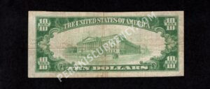 1801-1 Gordon , Nebraska $10 1929 Nationals Back