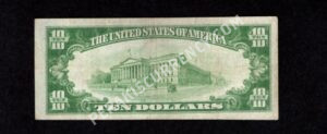 1801-1 Salem, New Jersey $10 1929 Nationals Back