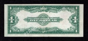 Legal Tender 40 1923 $1 typenote Back