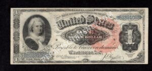 Silver Cert. 218 1886 $1 typenote Front