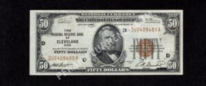 FR 1880-D 1929 $50 FRBN Front