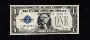 FR 1601 1928A $1 Silver Certificates Front