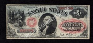 Legal Tender 27 1878 $1 typenote Front