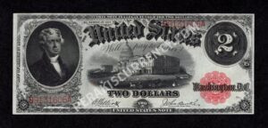 Legal Tender 58 1917 $2 typenote Front