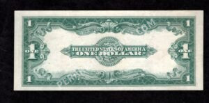 Legal Tender 40 1923 $1 typenote Back