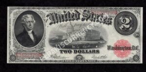 Legal Tender 60 1917 $2 typenote Front