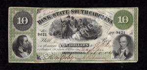 Charleston  South Carolina $10 1861 Obsolete Front