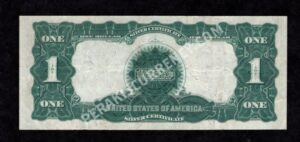 Silver Cert. 236 1899 $1 typenote Back