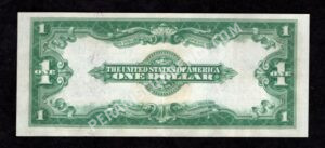 Silver Cert. 237 1923 $1 typenote Back